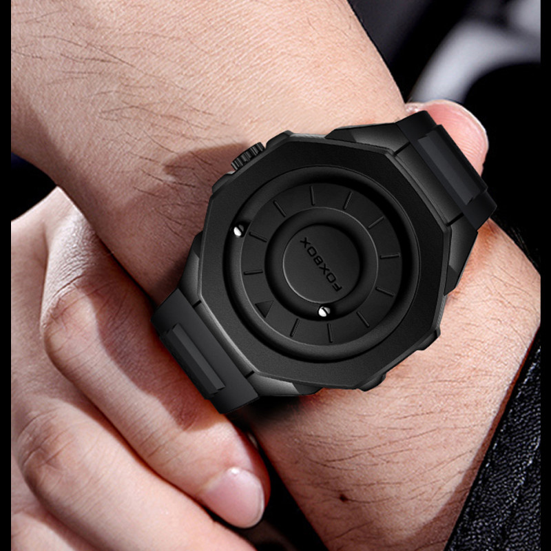 FOXBOX 2025 FB0075 New Fashion magnetic force, Creative Stainless steel Waterproof Quartz Mens Watch - Image 3